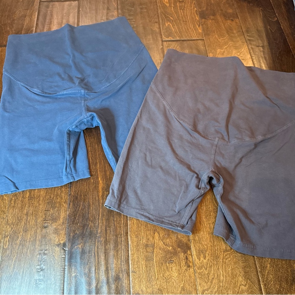 Pact Women's Bike Shorts Duo - Blue and Dark Brown